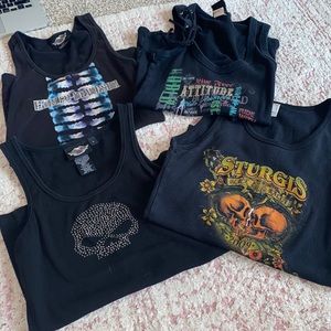 Black Harley Davidson Tanks